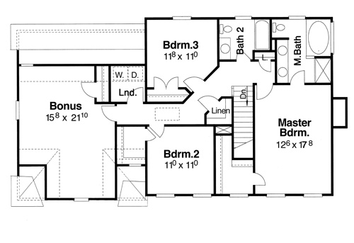 Second Floor image of Morgan-A House Plan